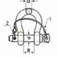 el TIPO DE GRÚA DEL TIPO DE LOS EEUU es el grillete D-RING de acero electrogalvanizado de alta calidad